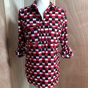 Michael Kors Half Button Up Blouse